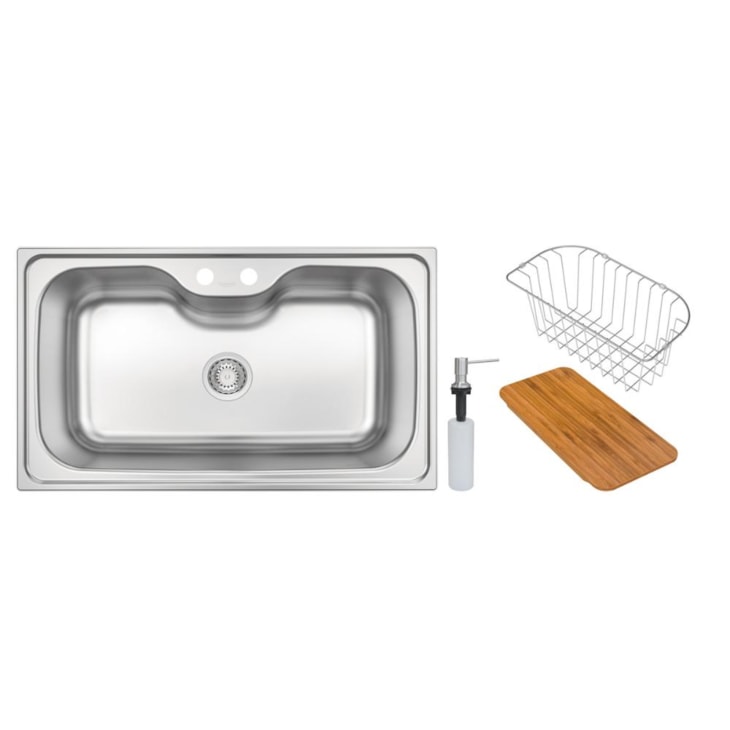 Cuba Em Aço Inox Com Acessórios Morgana Maxi 78FX Escovado Tramontina 86x50cm