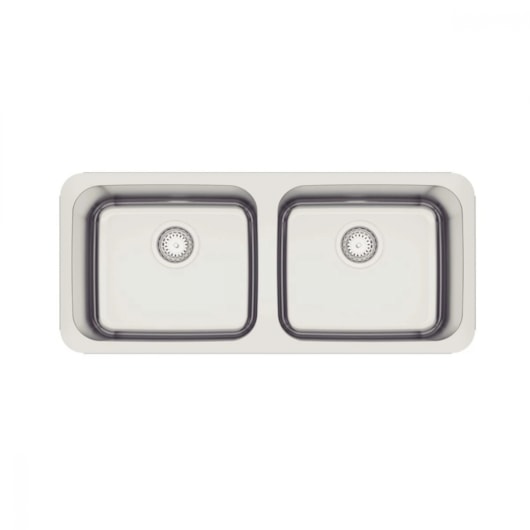 Cuba Em Inox Dora Duo 2C Acetinado Tramontina 40L - Imagem principal - 060b292f-ab1d-477a-a727-4c53e0a0d05b