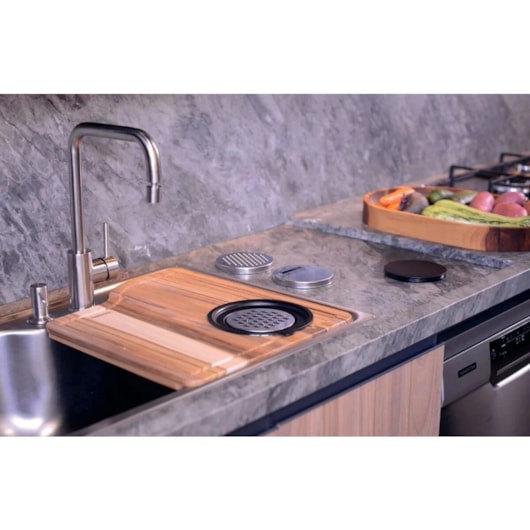Cuba Em Inox Morgana De Sobrepor + Acessórios Tramontina - Imagem principal - fa140623-fe48-40c3-bf82-81c12fb3ef0a