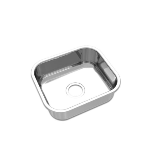 Cuba Inox 40x34cm Com Válvula Polida Mekal - Imagem principal - 558e0c47-1868-4ef7-a762-7473f86d9666