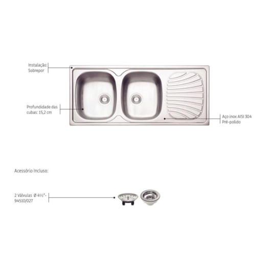 CUBA INOX -93641 - Imagem principal - cac41d31-b6ac-4831-bab0-7e207c94ab25