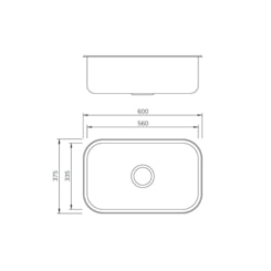 Cuba Inox Cs-2 Inox Polida Mekal 56x34x17cm