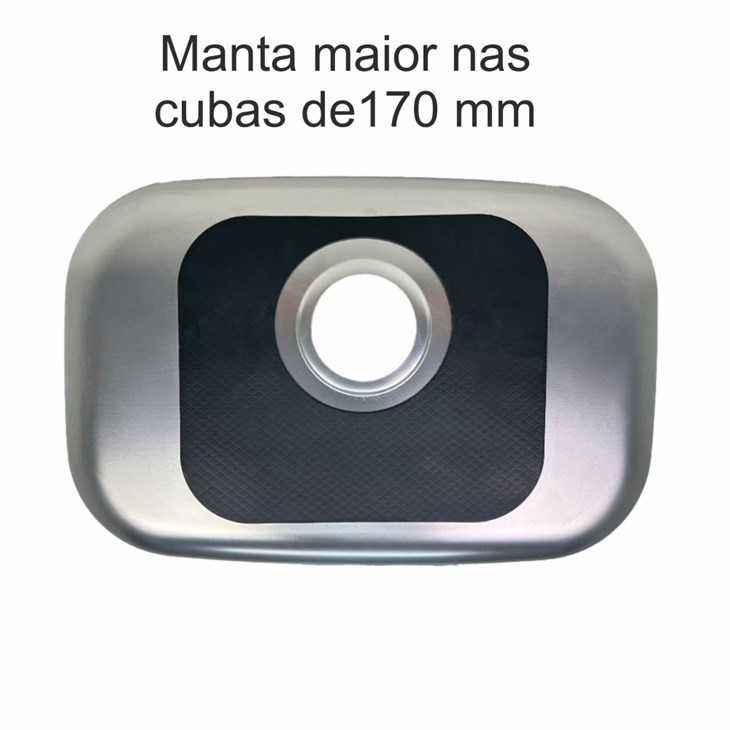 Cuba Inox N1 Profundidade  Alto Brilho Com Válvula Ghelplus 170mm