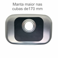 Cuba Inox N1 Profundidade  Alto Brilho Com Válvula Ghelplus 170mm