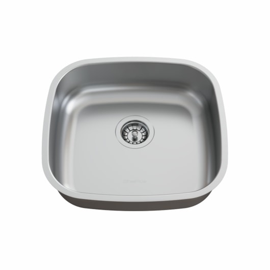 Cuba Inox N5 360x335mm Profundidade  140mm Polido Com Válvula Ghelplus - Imagem principal - 70a0ac31-600d-4d51-86a6-3ea25072c2fc