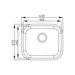 Cuba Inox Polido N3 40x34cm Ghelplus 3.1/2