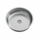 Cuba Inox Redonda 370x370mm Profundidade 100mm Sem Polimento Com Válvula Ghelplus - 34d28227-18fe-40e7-916e-6c9ddb3b7dce