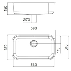 Cuba Invicta Cs2 Alto Brilho Sem Válvula 3,5 Docol 56x34x18 cm