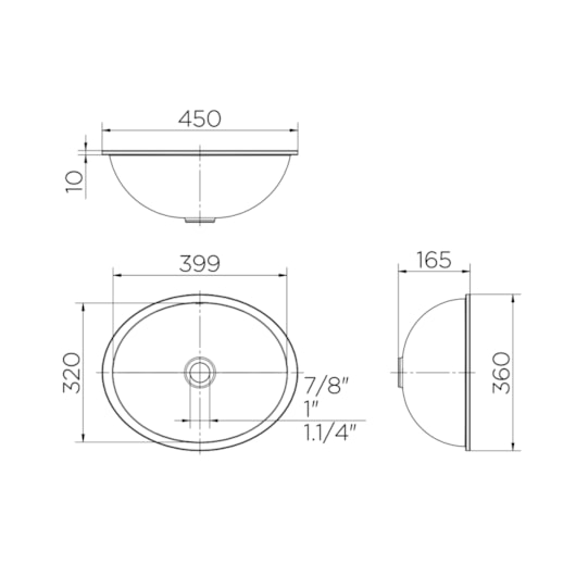 Cuba Oval De Embutir Docol 45x36x16,5cm - Imagem principal - 9884632e-4f2e-4d3f-9d02-ebff2f3369cc