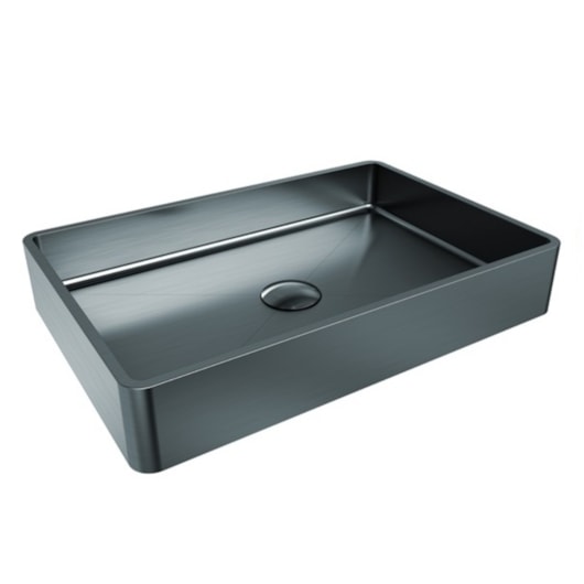 Cuba Para Banheiro Black Matte Debacco 47x32x7cm - Imagem principal - 8fe2ddff-b60e-4c2b-aec5-b3bd935d86bf