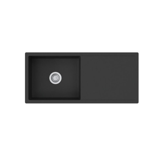 Cuba Para Cozinha Duraquartz Açafrão 100 Preto Estelar Sabbia - Imagem principal - 3c78619c-30a2-411b-b9ab-6d8cee741303