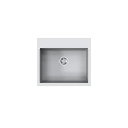Cuba Para Cozinha Duraquartz Alecrim 60 Branco Nevado Sabbia - Imagem principal - 5bdb4bb0-6903-4574-a7cb-fb1f9eaa4ac7