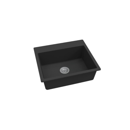 Cuba Para Cozinha Duraquartz Alecrim 60 Preto Granito Sabbia - Imagem principal - c49836b2-0a6c-4bd7-8f76-8b95eb1f95bb