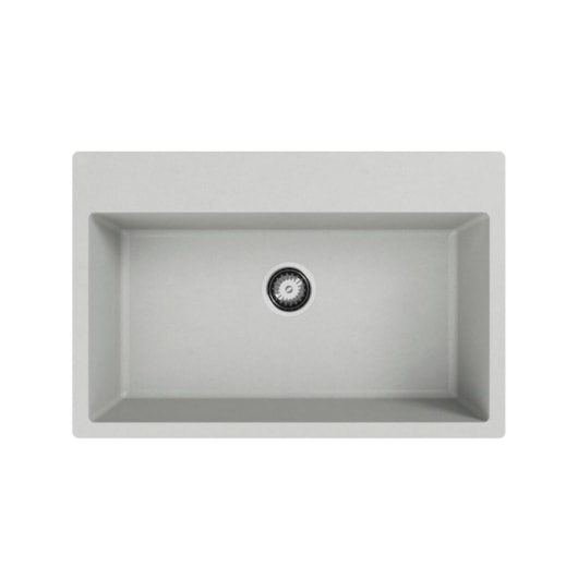 Cuba Para Cozinha Duraquartz Alecrim 80 Branco Nevado Sabbia - Imagem principal - 5bd05629-3ee4-4d95-9987-f7f3e232764d