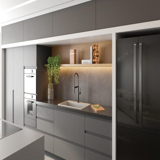 Cuba Para Cozinha Duraquartz Alecrim 80 Cinza Lunar Sabbia - Imagem principal - b42daf3e-5e6d-48db-9f52-0b682ec2f9aa