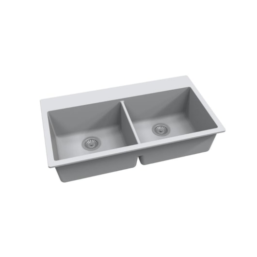 Cuba Para Cozinha Duraquartz Páprica 90 Branco Nevado Sabbia - Imagem principal - e9d819af-a0a6-40ff-8f9d-fef2e463684c