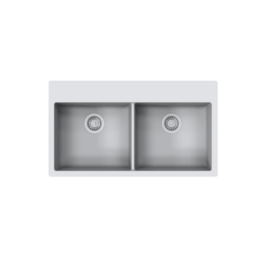 Cuba Para Cozinha Duraquartz Páprica 90 Branco Nevado Sabbia - Imagem principal - 17269869-33bd-4fd2-b858-e3722d8538b6