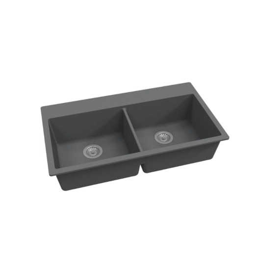 Cuba Para Cozinha Duraquartz Páprica 90 Cinza Urbano Sabbia - Imagem principal - 94b49dde-735c-4f0b-be82-994b0b0fed5a