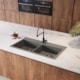 Cuba Para Cozinha Duraquartz Páprica 90 Cinza Urbano Sabbia - 39a7a952-f366-4583-85aa-271e90d83b07