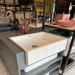 Cuba Para Cozinha Duraquartz Pimenta Farm 60 Duraquartz Branco Nevado Sabbia