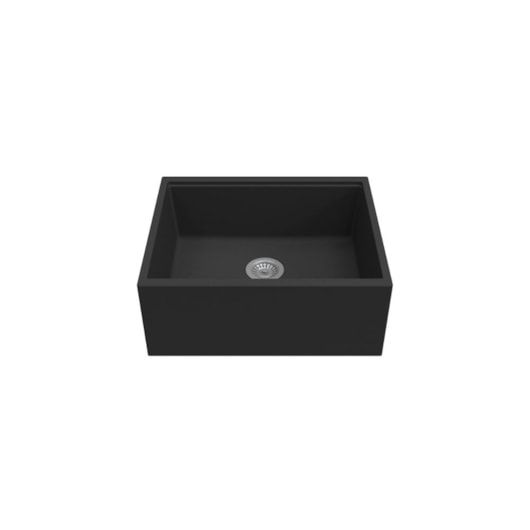 Cuba Para Cozinha Duraquartz Pimenta Farm 60 Duraquartz Preto Granito Sabbia - Imagem principal - d33cbaa0-d075-46d5-9199-09b49d77ec92