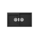 Cuba Pia Com 2 Lavatórios Oslo Preto Roca 50x8cm6cm - b60390a4-ed7a-4480-bc07-8c0d3ed2d885
