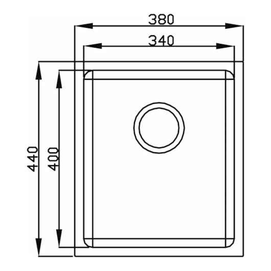 Cuba Premium Profundidade 200mm Acetinado Ghelplus 38x44cm - Imagem principal - 7e434901-d6d6-4ed9-9254-8e06ec8198cc
