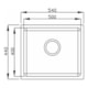 Cuba Premium Profundidade 200mm Acetinado Ghelplus 54x44cm - ac46a1a7-8c3d-4fb6-bd55-ff137bc1eccf