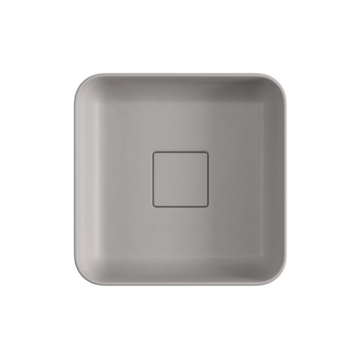 Cuba Quadrada De Apoio Cinza Antracite Deca 30cm