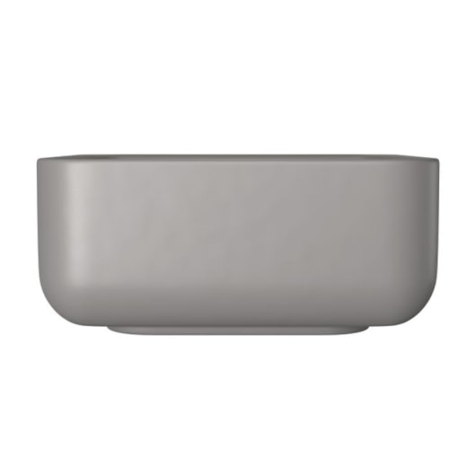 Cuba Quadrada De Apoio Cinza Antracite Deca 30cm - Imagem principal - a283938d-8837-447f-93d0-539417a2ae63