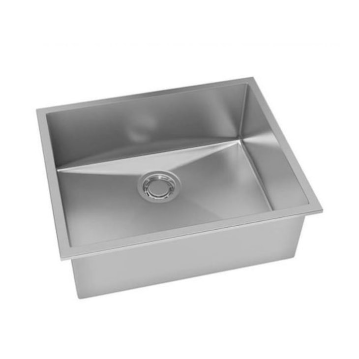 Cuba Quadratino 500 Inox C/ Válvula Debacco 50x40cm
