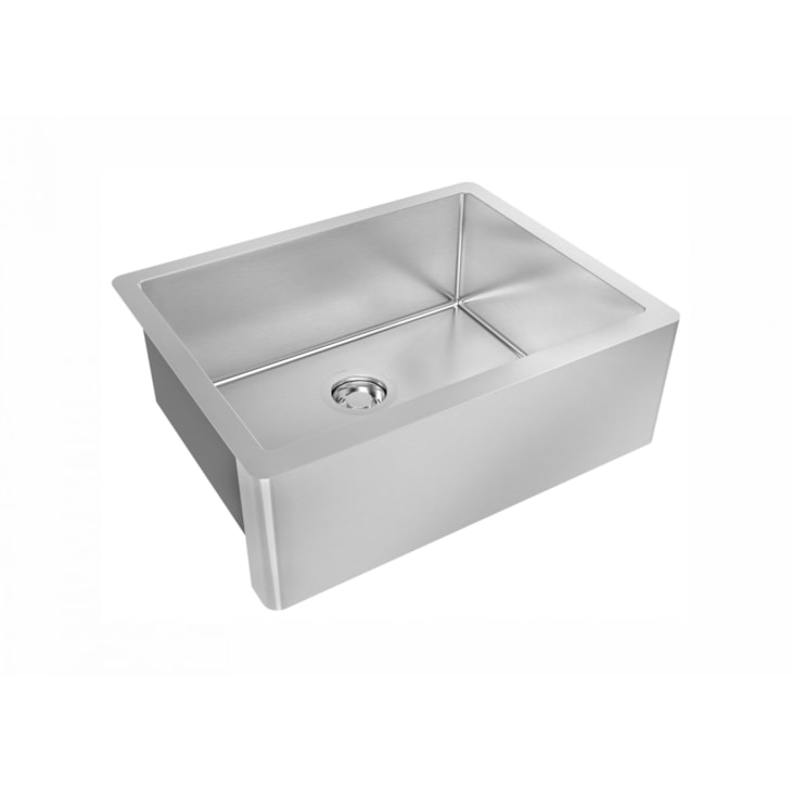 Cuba Quadratino Farm Sink Stee S/Furo Escovado Debacco 59,5x46,8cm