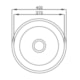 Cuba Redonda Alto Brilho Ghelplus 150mm - 1e9999d5-57f5-4798-a762-d38e84f42fc4