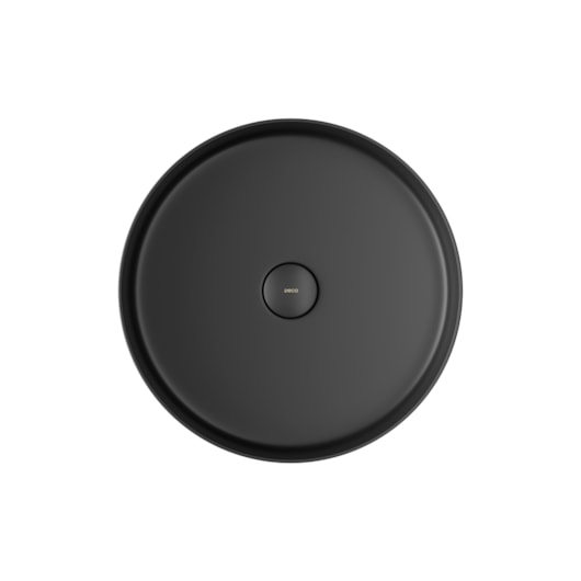 Cuba Redonda De Apoio Black Matte Deca 37 cm - Imagem principal - 84f89944-2260-44fa-858a-574f377de1b5