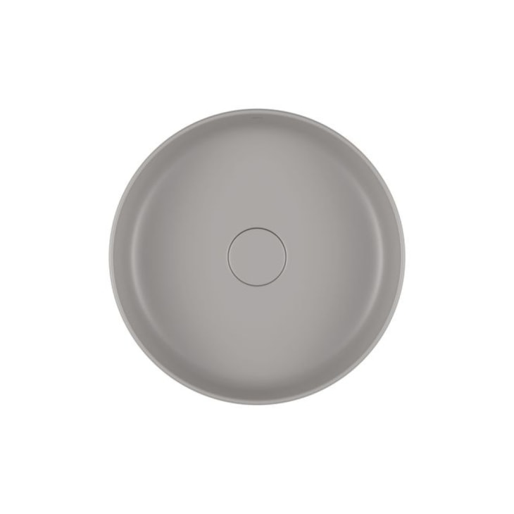 Cuba Redonda De Apoio Cinza Antracite Deca 40cm