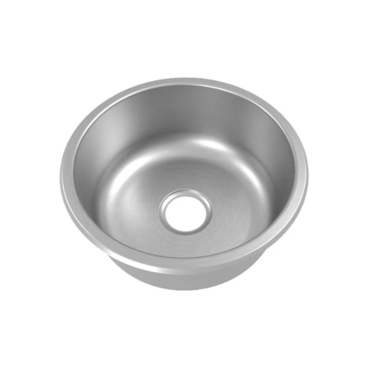 Cuba Redonda Escovada Cromado Mekal 30x30x15cm - Imagem principal - b6660dbc-e8ae-4bb8-bcd2-e65671019c23