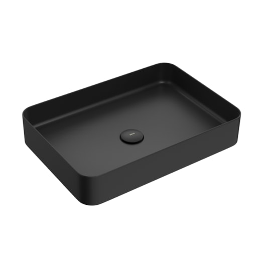 Cuba Retangular De Apoio Black Matte Deca 50 cm - Imagem principal - 6bb2dd34-9112-4f4a-bd2c-44f164b08836