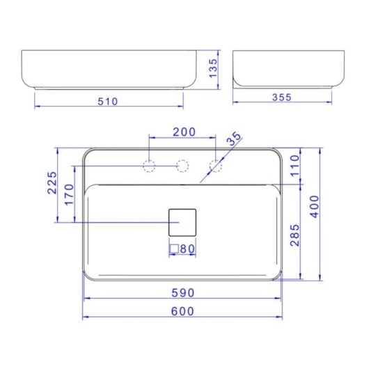 Cuba Retangular De Apoio Com Mesa Ébano Fosco Deca 60 cm - Imagem principal - 2f64d9d4-125a-4a5e-9c55-5ac84cb690e3