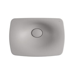 Cuba Retangular De Sobrepor Liquid Soft Antracite Deca 50cm