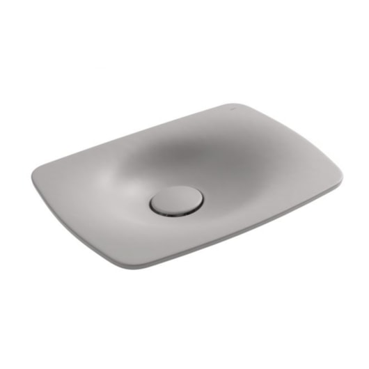 Cuba Retangular De Sobrepor Liquid Soft Antracite Deca 50cm - Imagem principal - 1dc1b9c4-a589-434c-be4d-b0d1e7930753