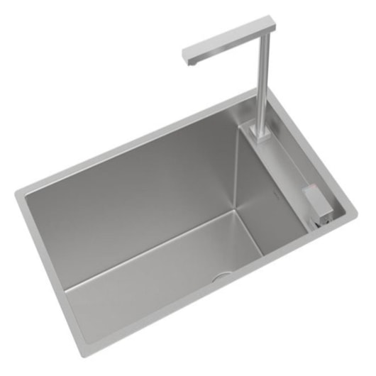 Cuba Retangular Em Inox Para Cozinha Com Monocomando Deca Suprahide 70x40cm - Imagem principal - d25f016b-382b-42d0-93d3-4e0977b815f3