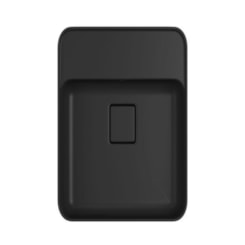 Cuba Semiencaixe Quadrada Com Mesa 40cm Ebano Fosco Deca