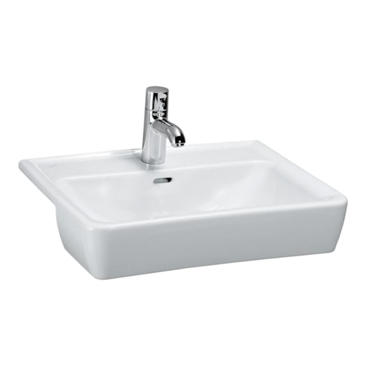 Cuba Semiencaixe Retangular 1 Furo Central Pro Branco Laufen 56x44cm - Imagem principal - ba31aad5-f144-4831-a6b1-cf0b107e7814