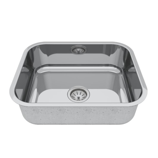 Cuba Simples CS50 Aço Escovado 50x40x20cm Mekal - Imagem principal - c334130d-c99e-423f-831a-a9cb5bd51280