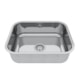 Cuba Simples CS50 Aço Escovado 50x40x20cm Mekal - 224ddd50-231d-4de7-819e-76e1961f10e7