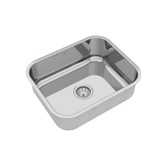 Cuba Simples CS50 Aço Escovado 50x40x20cm Mekal - Imagem principal - c9b5abc2-4d8a-425b-8cf2-e2ecd5e1a1f4