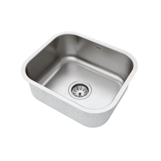 Cuba Simples de Embutir Escovada 4.5 CS40 Mekal 40x34x17cm - Imagem principal - 8e0ea375-8e60-40f9-a599-e2ba52d16cab