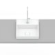 Cuba Sobrepor Com Mesa Terra T11 Branco Roca 40x40cm - 3c5e5b7b-722b-4d66-9550-ef77a1358592