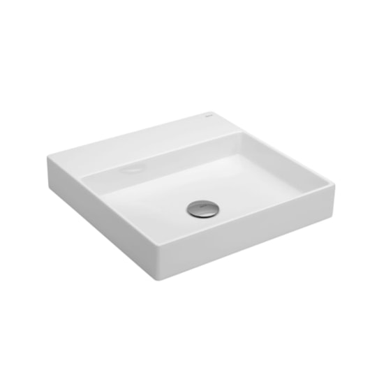 Cuba Sobrepor Quadrada Com Borda Branco Fosco Deca 40 cm - Imagem principal - 4cee6b6a-2a17-492d-acb9-c004958814a8