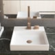 Cuba Sobrepor Quadrada Com Borda Branco Fosco Deca 40 cm - db4d4b21-f2dd-401b-9650-e63516693cc5